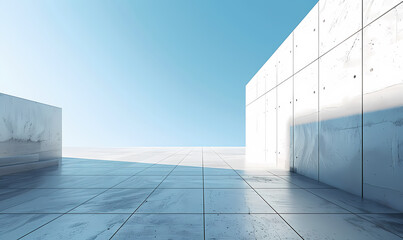 Obraz premium Minimal architectural space