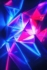 Colorful Light Sculpture Close-Up