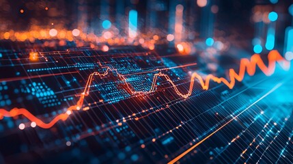 energy data analytics trends and graph visualization with patterns and connectivity in software performance.






