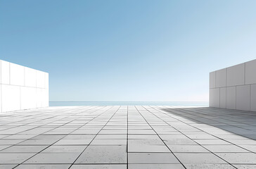 Fototapeta premium Minimal architectural space