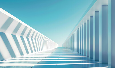 Fototapeta premium Minimal architectural space