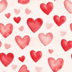 Watercolour heart shape isolated on white background. ai generated