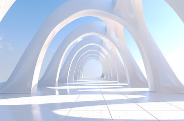 Obraz premium Minimal architectural space