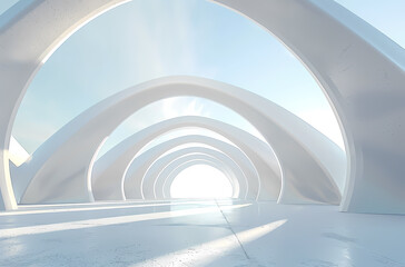 Obraz premium Minimal architectural space