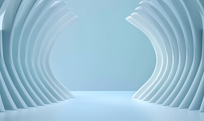 Naklejka premium Minimal architectural space