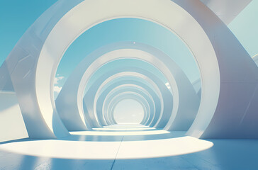 Obraz premium Minimal architectural space