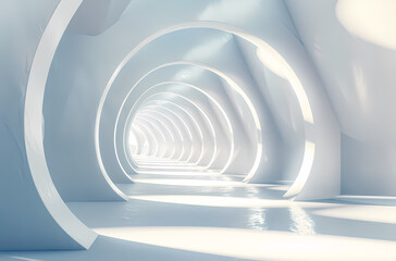 Fototapeta premium Minimal architectural space