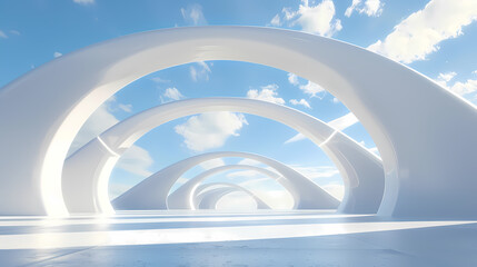 Obraz premium Minimal architectural space