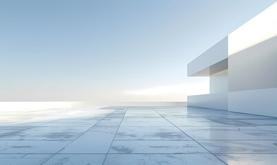 Obraz premium Minimal architectural space