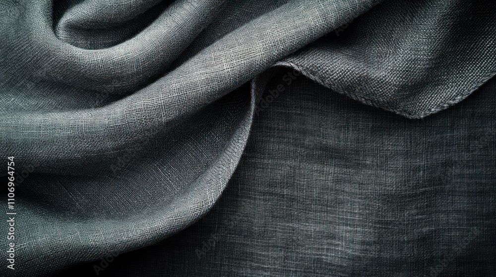 Poster a close-up of soft, textured fabric with gentle folds and a subtle sheen.