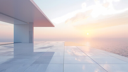 Obraz premium Minimal architectural space