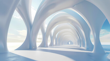 Fototapeta premium Minimal architectural space