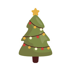 Christmas Vector Illustration - Tree