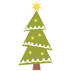 Cute Christmas Tree Vector