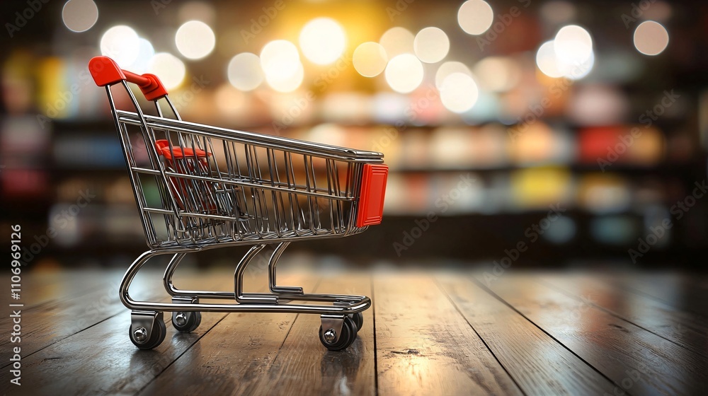 Poster An e-commerce platform utilizing AR to let customers virtually try on products before purchasing Stock Photo with side copy space