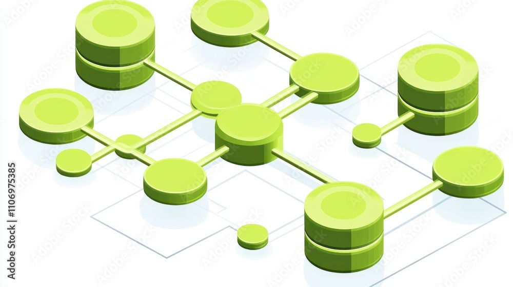 Leinwandbilder a network diagram illustrating interconnected data points and relationships.