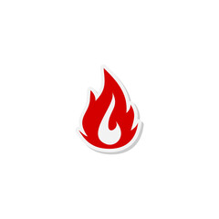 Flammable gas icon isolated on transparent background