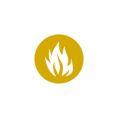 Flammable gas icon isolated on transparent background