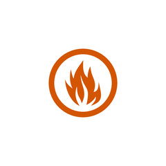 Flammable gas icon isolated on transparent background