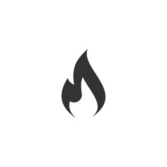 Flammable gas icon isolated on transparent background