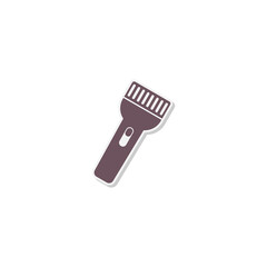 Flashlight icon isolated on transparent background