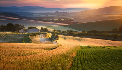 The heartbeat of rural life- fields, crops, and communities thriving together