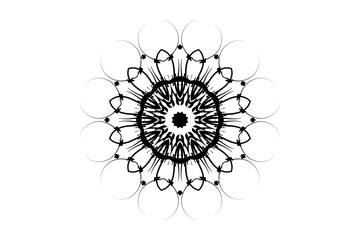 Brown and Black Mandala for Spiritual and Decorative Use
