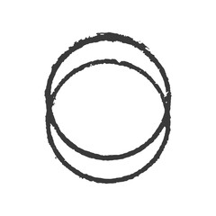 Concentric Circular Loops Abstract Geometric Design for Decoration or Branding