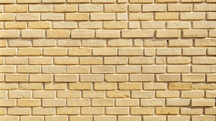 Obraz premium Light Beige Brick Building Wall Background Texture with Copy Space for Design Projects and Creative Uses, Perfect for Web Design, Advertising, and Print Materials