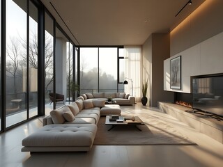 Fototapeta premium modern living room