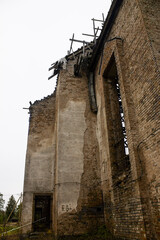 ruins of an old Finnish church