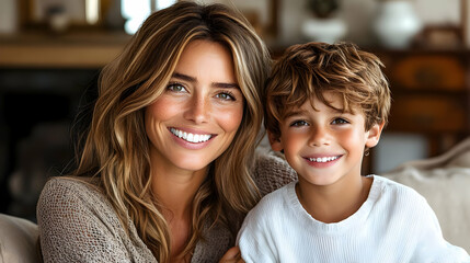 Sisters Smile: Radiant Beauty, Golden Hair, Close Embrace