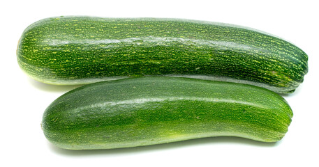 zucchini isolated on white background