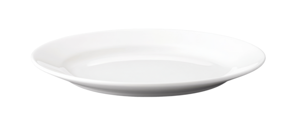 High-Quality PNG of white plate isolated on transparent png – High Resolution