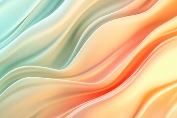 Obraz premium Colorful, flowing pattern of orange, yellow, and green. The colors are vibrant and the pattern is dynamic