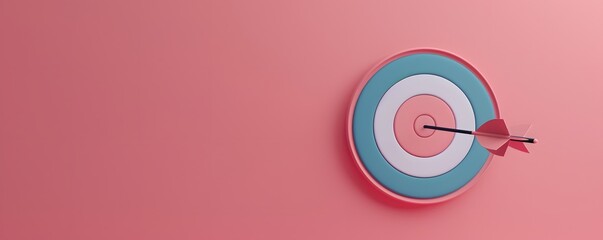 Pastel Target Bullseye Arrow Success Achievement