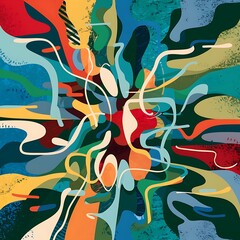 Obraz premium Abstract vector background. vector illustration