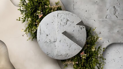 White Grey Cement concrete textured background, Soft natural wall backdrop For aesthetic creative design
