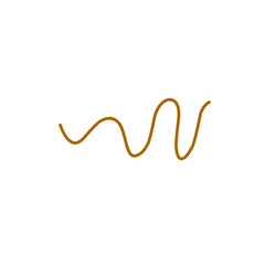 wavy brown line