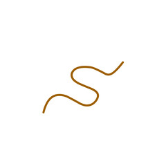 wavy brown line