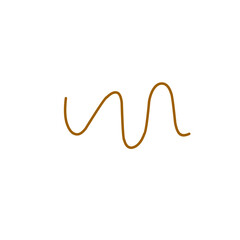 wavy brown line