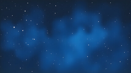 Fototapeta premium Midnight Sky Watercolor Deep black and indigo hues with subtle white star specks in a watercolor night theme. Generative AI