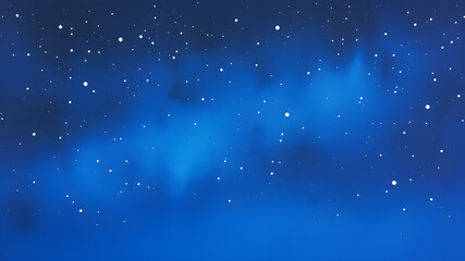Night Sky Watercolor Deep blue and indigo hues fading into soft black with scattered white stars, evoking a dreamy watercolor night sky. generative AI