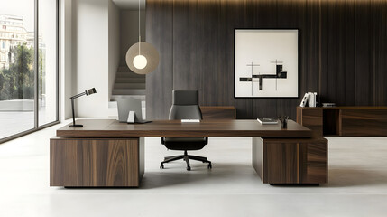 Modern Office Room with Stylish Interior Design