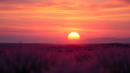 Obraz premium Pastel Sunset: Soft shades of orange and lavender layered in smooth pastel textures, creating a dreamy sunset. Generative AI