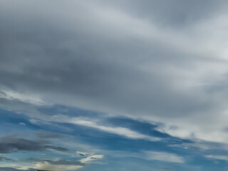 Textured sky with dramatic cloud formations