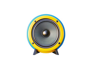 Small speaker isolated transparent background, PNG, generative ai,  