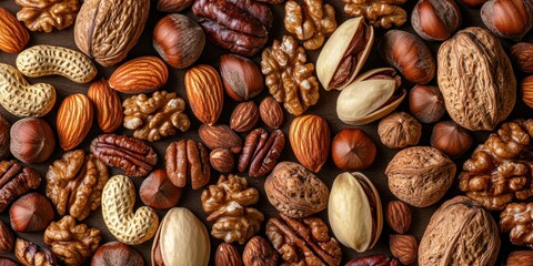 A Close-Up View of Assorted Nuts