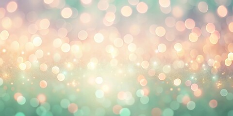 Abstract shimmering pastel background with soft bokeh lights and glitter texture