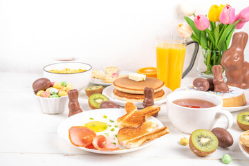 Easter holiday sweet breakfast or brunch
